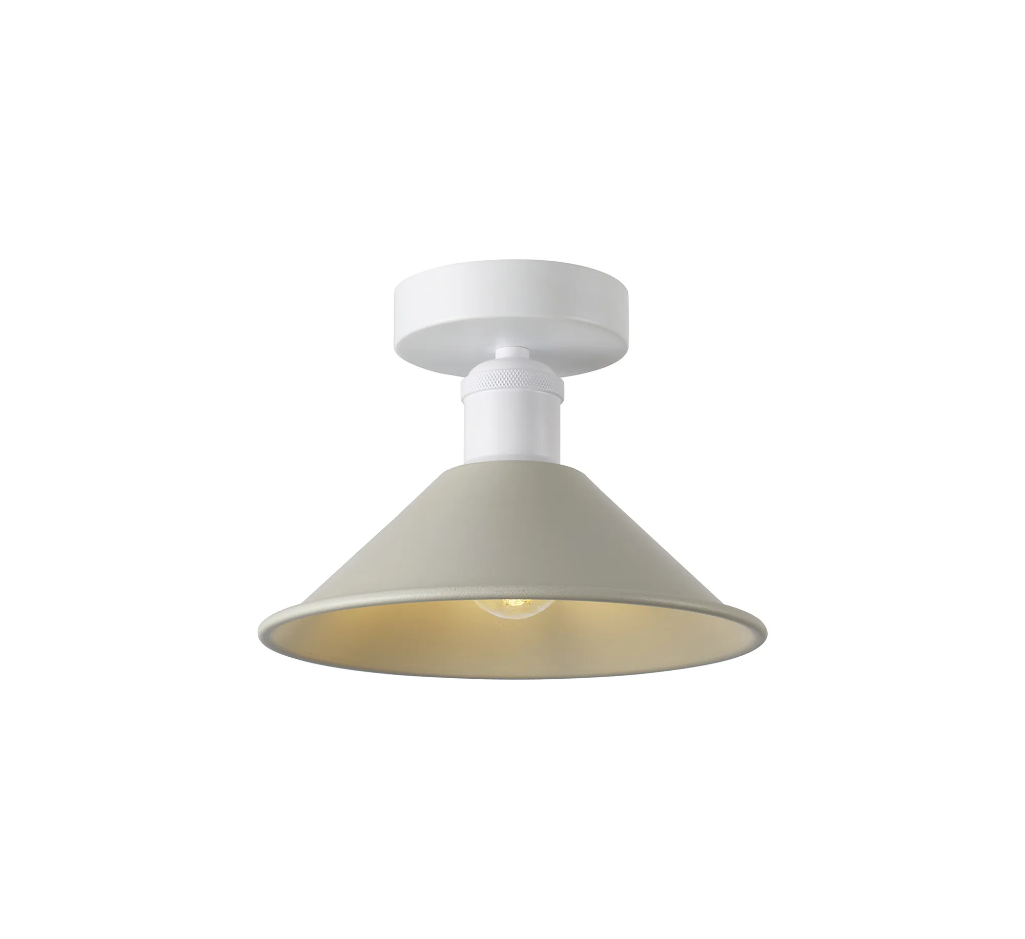 Damien-Matt White Ceiling Lights Deco Flush Fittings